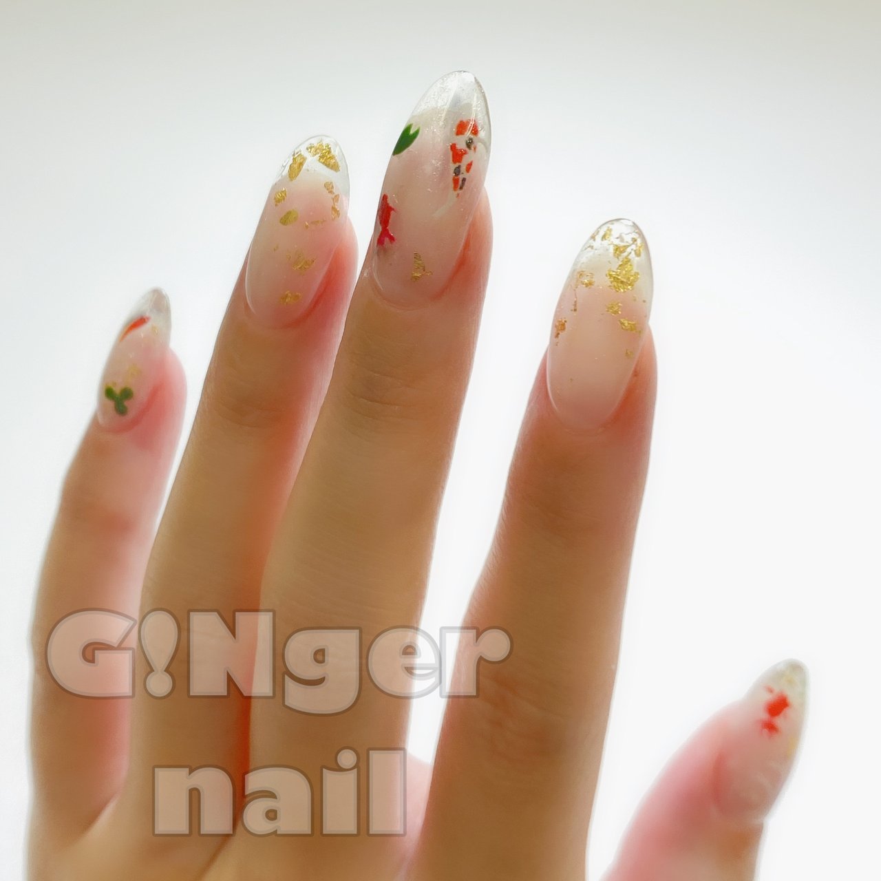 夏 海 リゾート 浴衣 ハンド Ginger Nail 代々木 ジンジャーネイルのネイルデザイン No ネイルブック