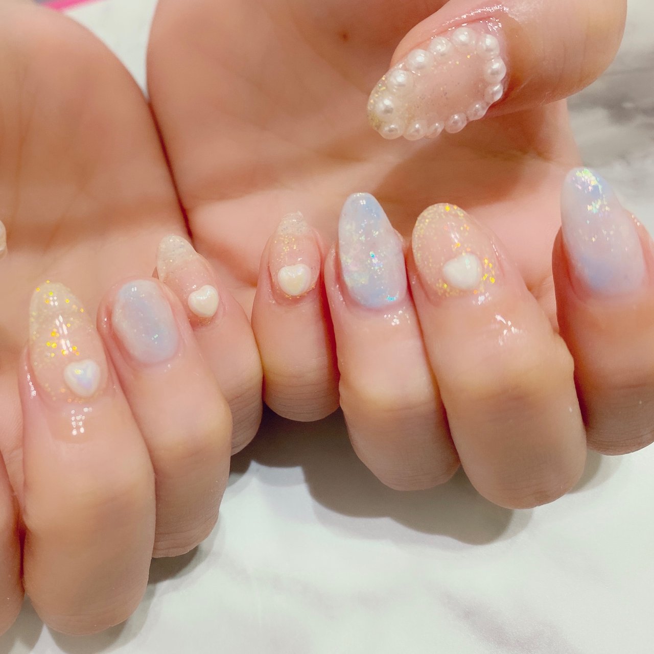 夏 オールシーズン 七夕 海 ハンド Leciel Nail 豊田市ネイルサロン のネイルデザイン No ネイルブック