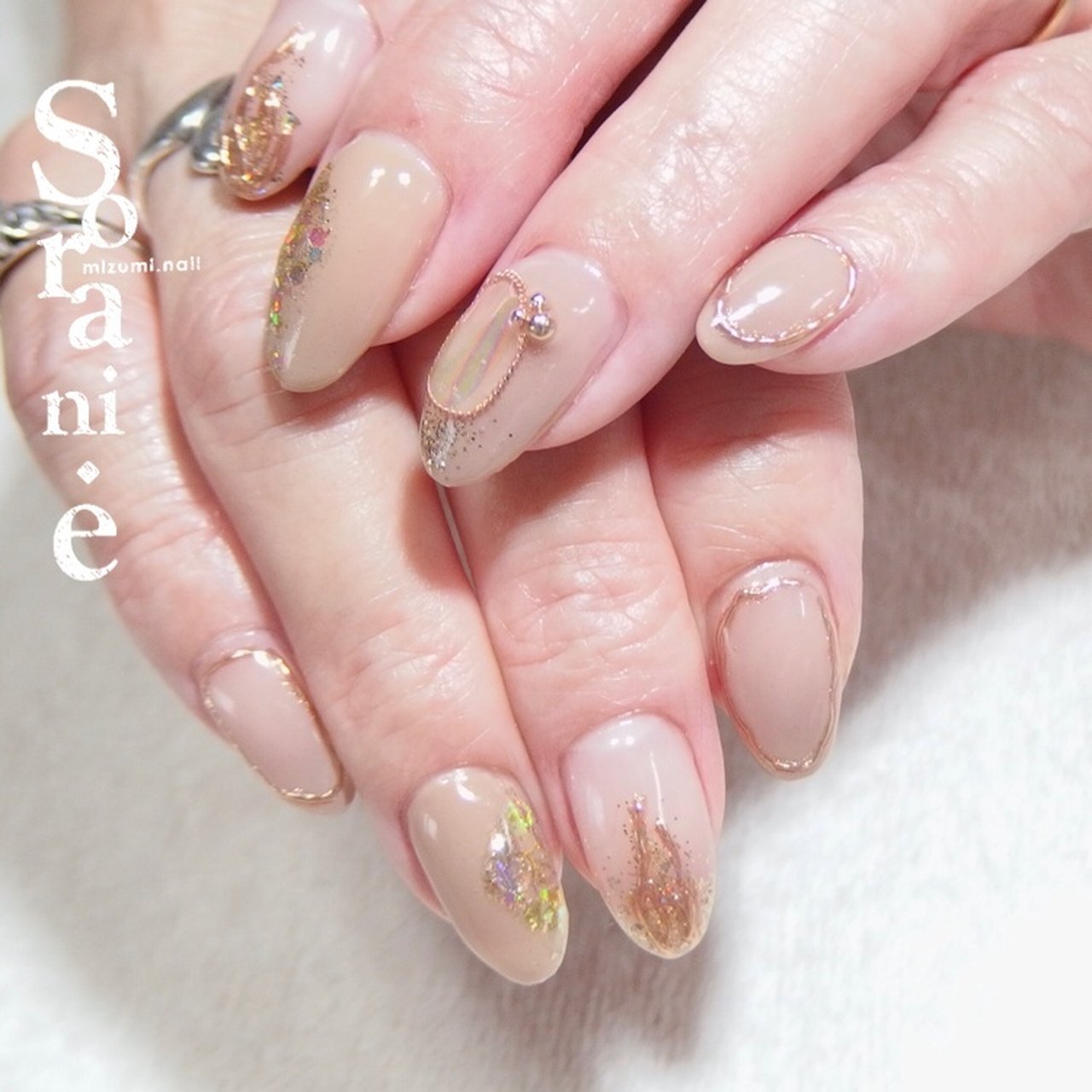 夏/秋/オールシーズン/ハンド/ミディアム - mizumi（sorani.e)のネイル