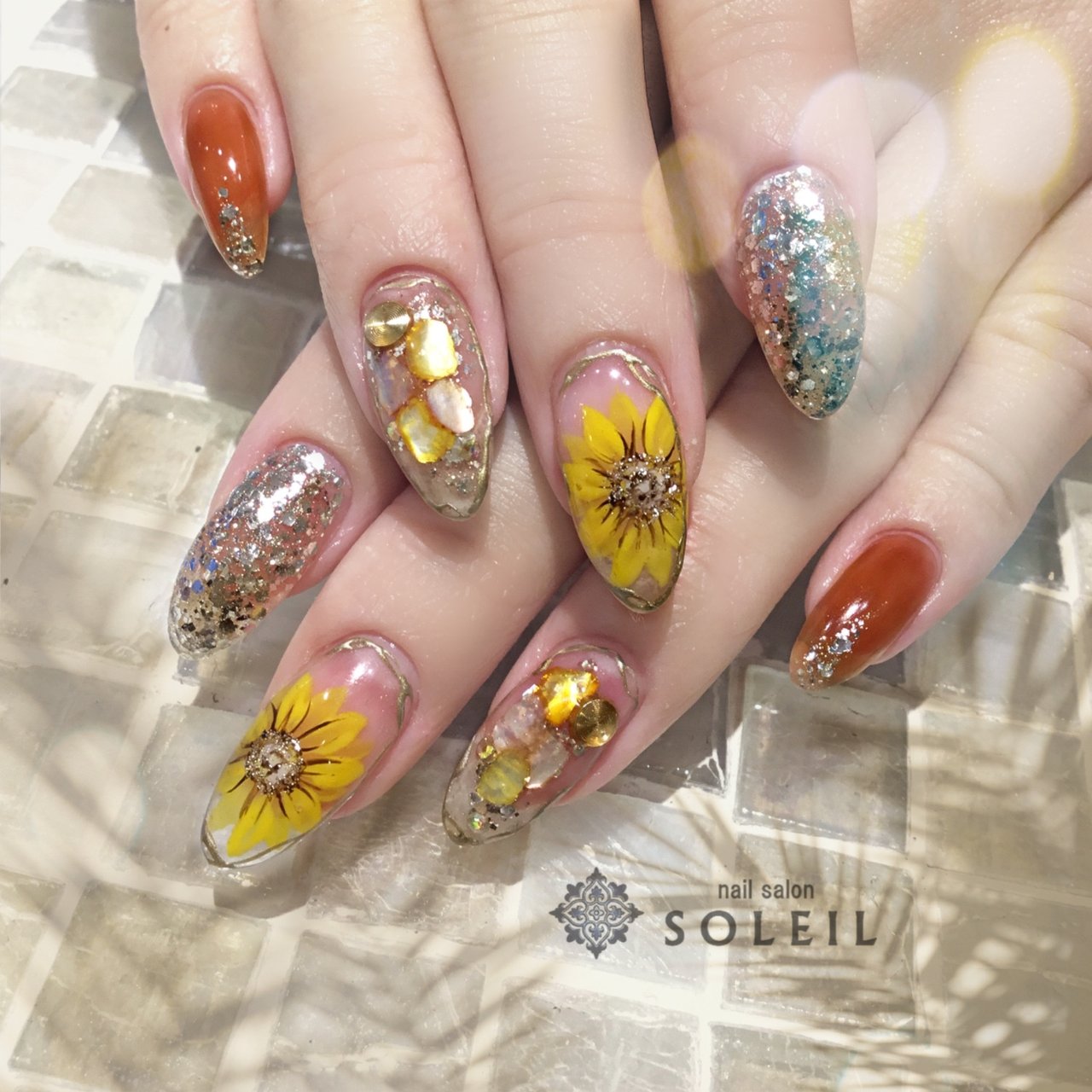 春 夏 デート 女子会 ハンド Nail Salon Soleil ネイルサロン ソレイユ のネイルデザイン No ネイルブック