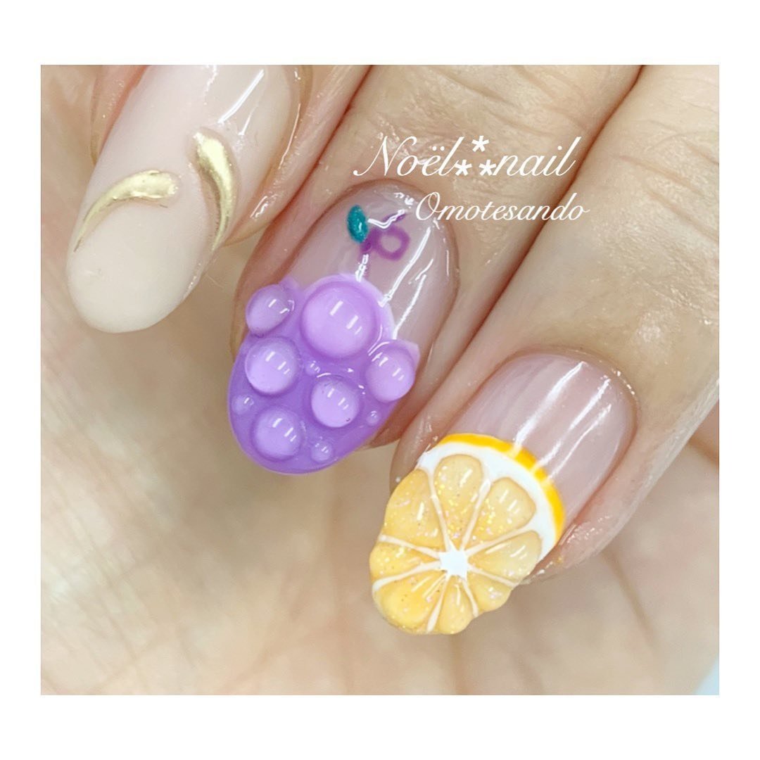 夏 旅行 ライブ デート ハンド Nail Salon Noel表参道のネイルデザイン No ネイルブック