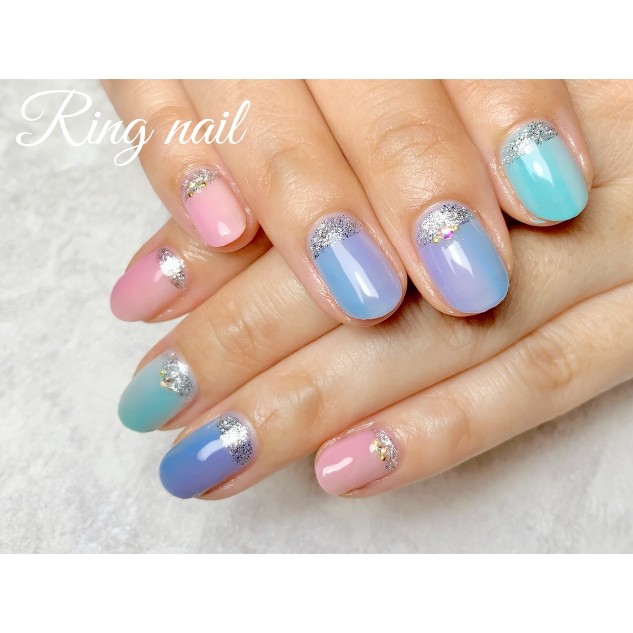 夏 オールシーズン オフィス デート ハンド Ringnailのネイルデザイン No ネイルブック