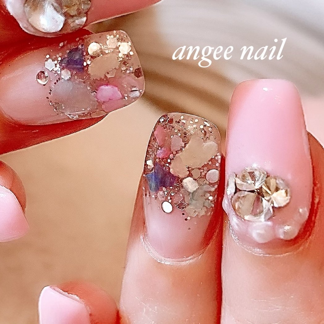 夏 オールシーズン デート 女子会 ハンド ネイルサロンアンジーのネイルデザイン No ネイルブック