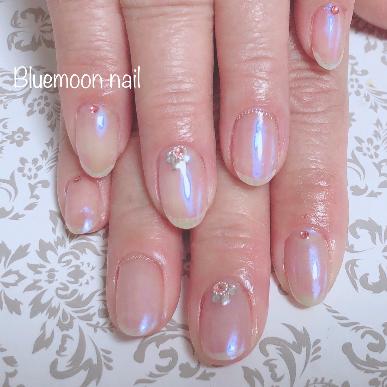 夏 海 浴衣 ハンド シンプル Bluemoon Nailのネイルデザイン No ネイルブック