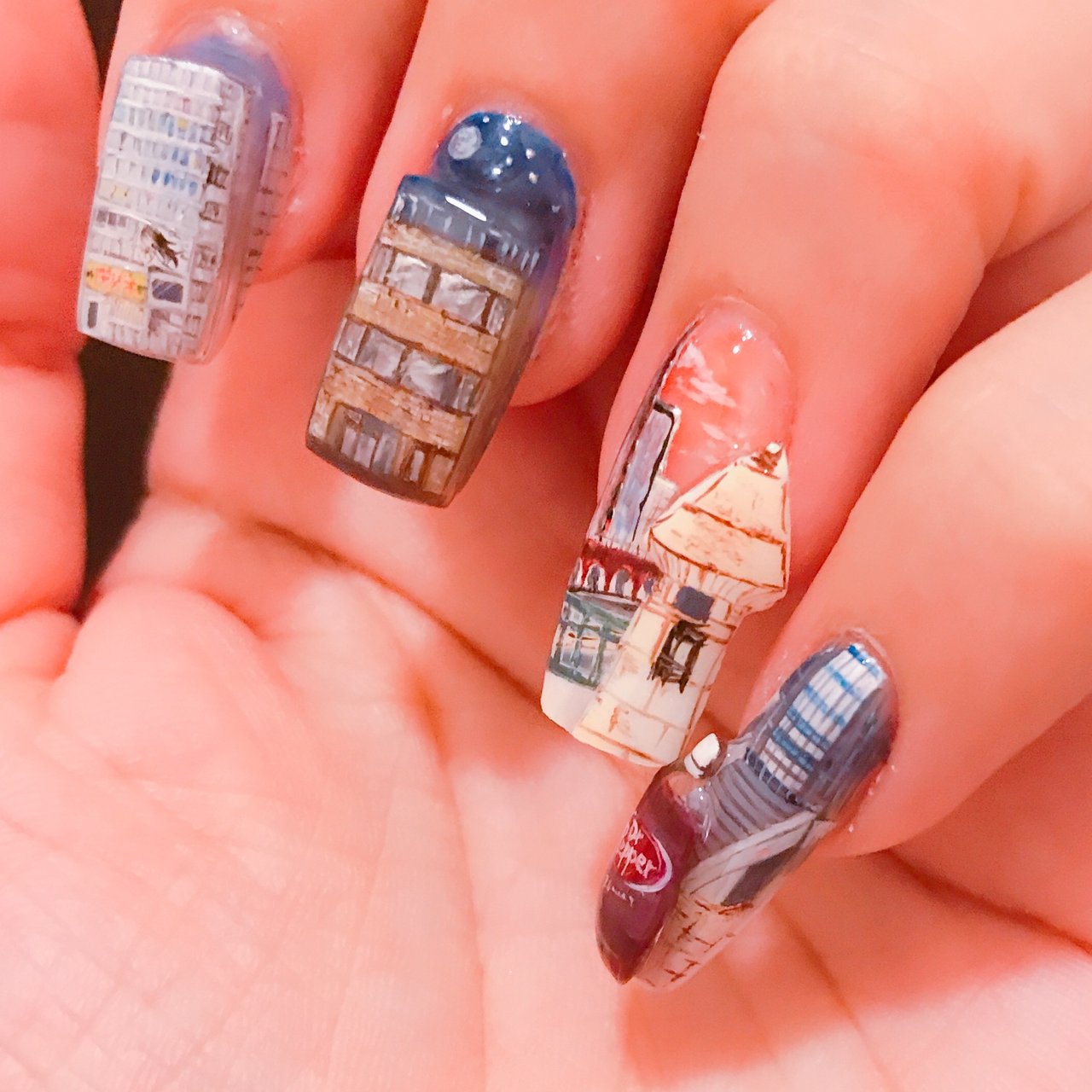 ハンド 痛ネイル ロング ジェルネイル セルフネイル ゆうのネイルデザイン No ネイルブック