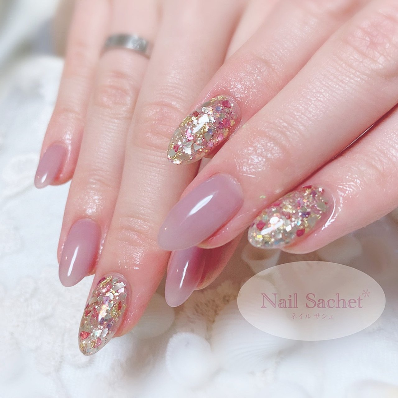 春 夏 オフィス パーティー ホログラム 東京nailsachet ネイルサシェのネイルデザイン No ネイルブック
