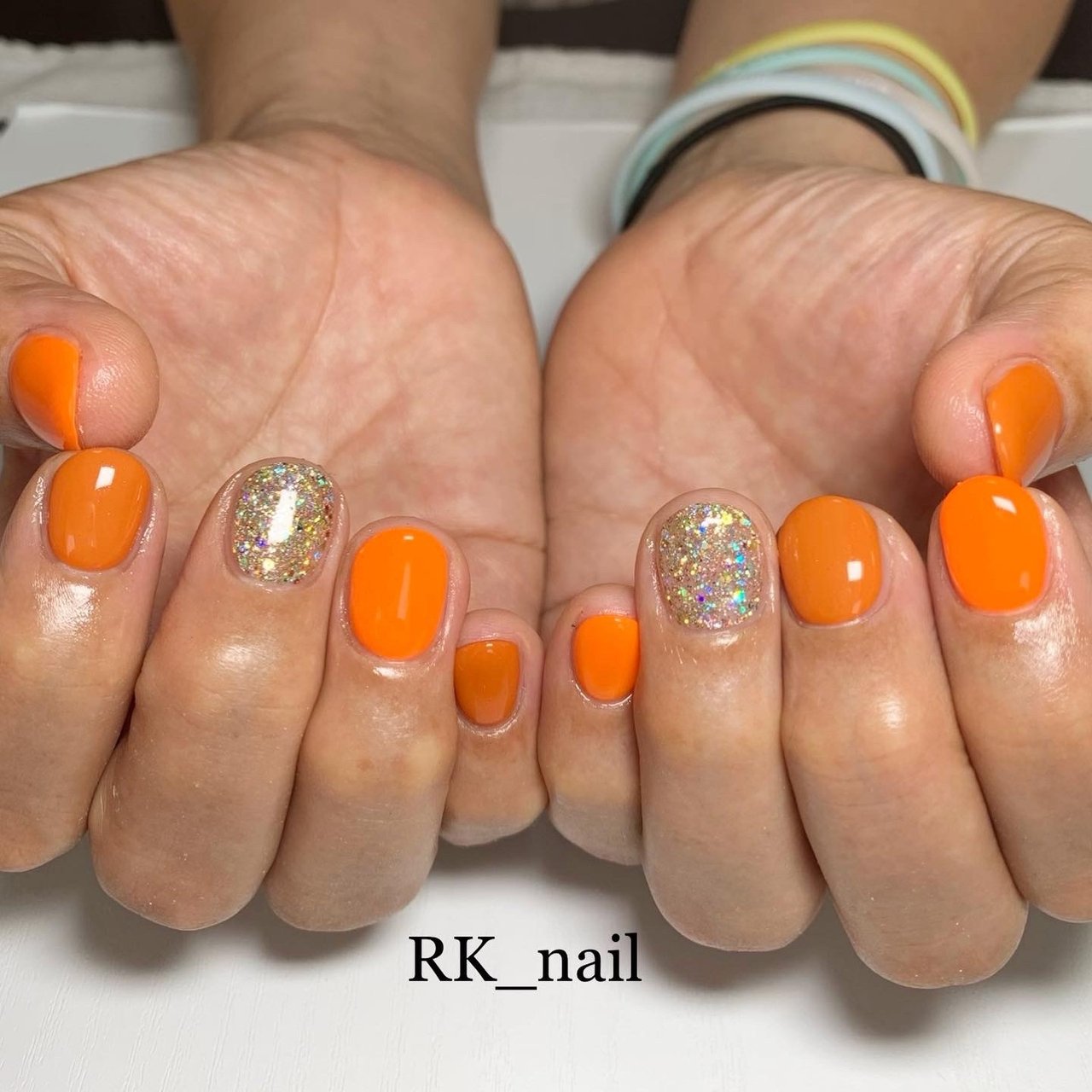 夏 オールシーズン ハンド シンプル ラメ Rk Nail ｱｰﾙｹｲﾈｲﾙ のネイルデザイン No ネイルブック