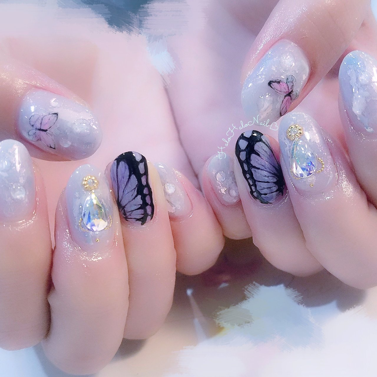 春 夏 成人式 浴衣 ハンド Halohalonailのネイルデザイン No ネイルブック