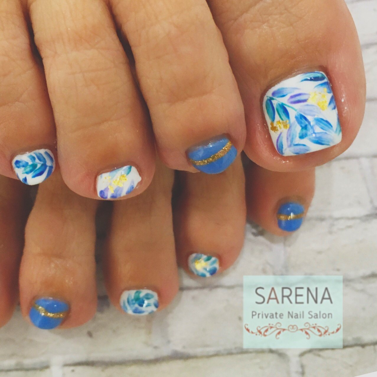 夏 オールシーズン 海 リゾート フット Rie サレナネイル 川崎市武蔵小杉のネイルデザイン No ネイルブック