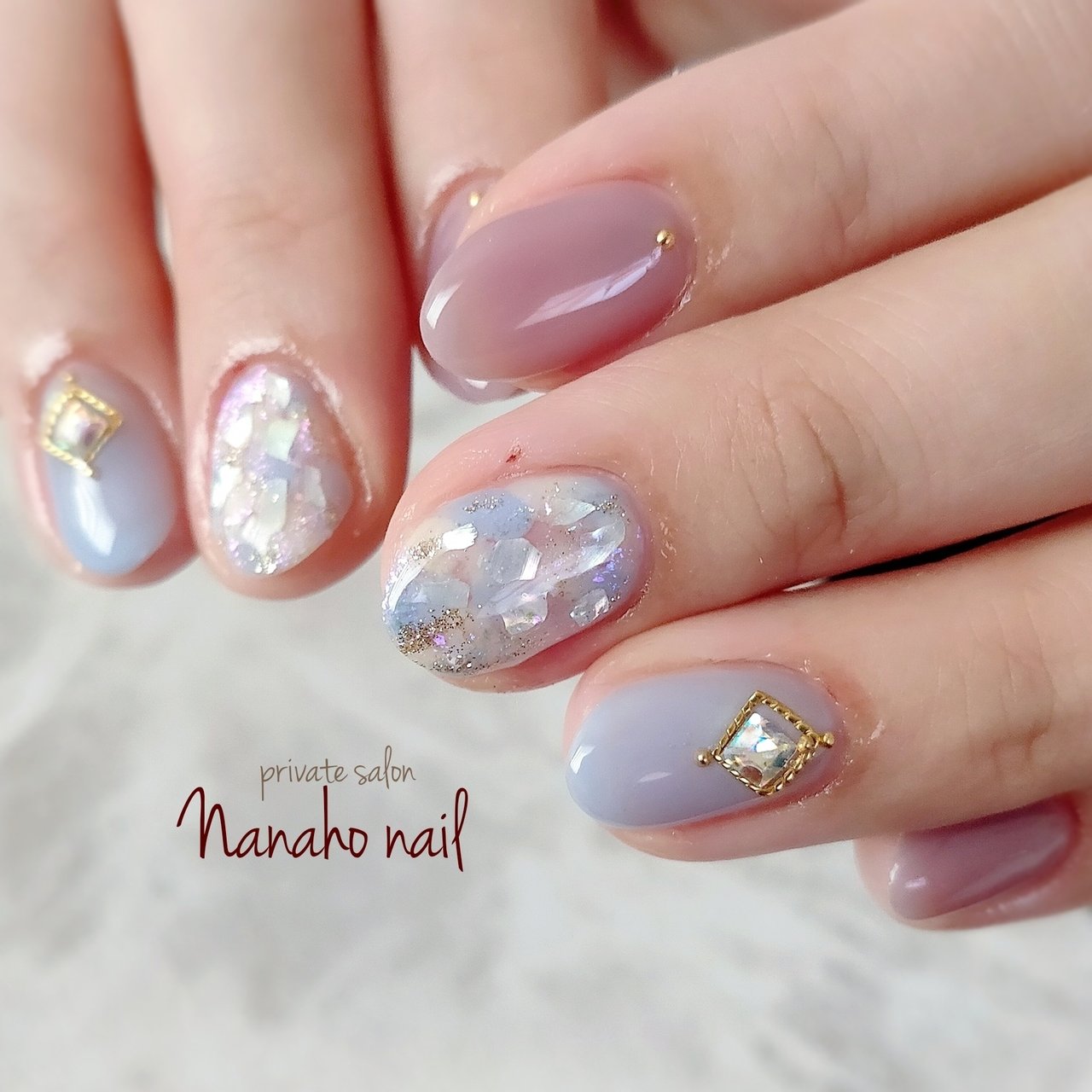 春 夏 梅雨 ハンド ラメ Nanaho Nail 大阪府八尾市 のネイルデザイン No ネイルブック