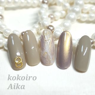 ロングオーバルのネイルデザイン ネイルブック