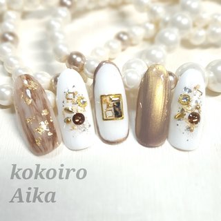 ロングオーバルのネイルデザイン ネイルブック
