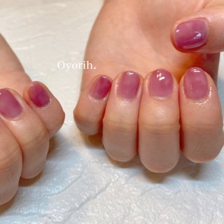 人気順 オフィス ピンク シロップネイルのネイルデザイン ネイルブック