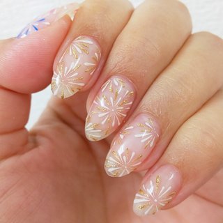 シンプル 和 セルフネイルのネイルデザイン ネイルブック