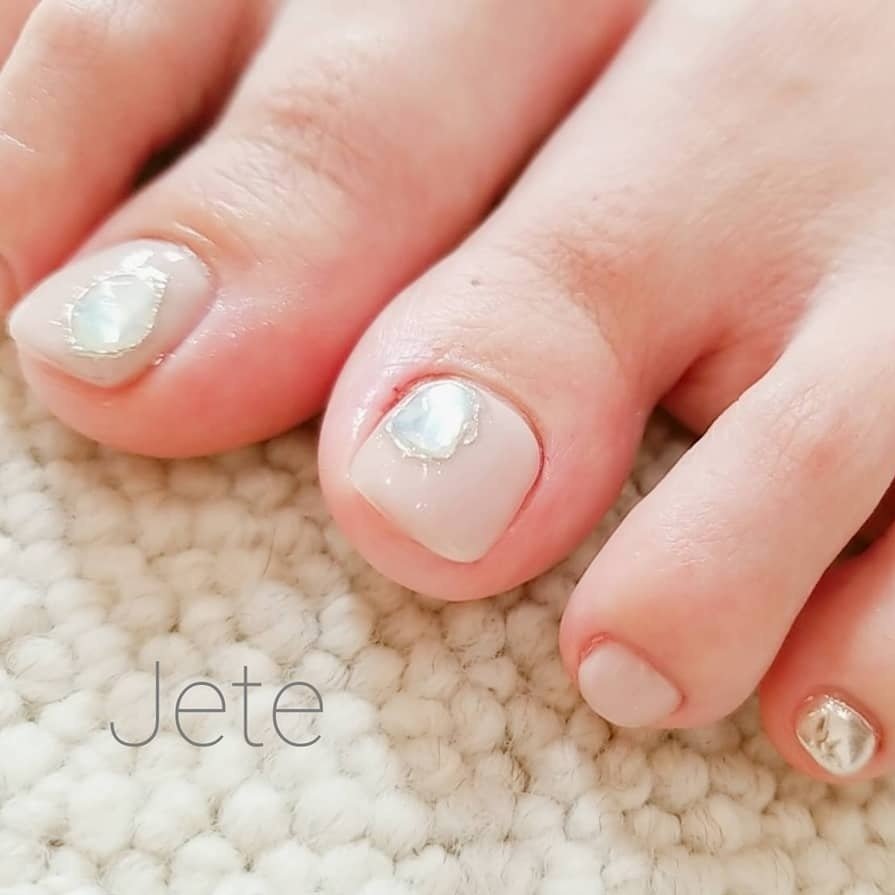 夏 オールシーズン 旅行 フット シンプル Private Nail Salon Jeteのネイルデザイン No ネイルブック