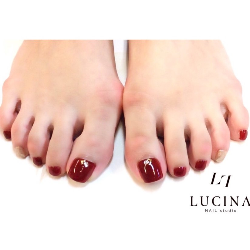 春 夏 秋 冬 フット Nailstudio Lucinaのネイルデザイン No ネイルブック