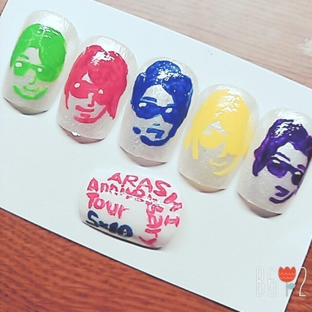 パーティー ハンド キャラクター ミディアム ブルー あやちゅんのネイルデザイン No 1057324 ネイルブック