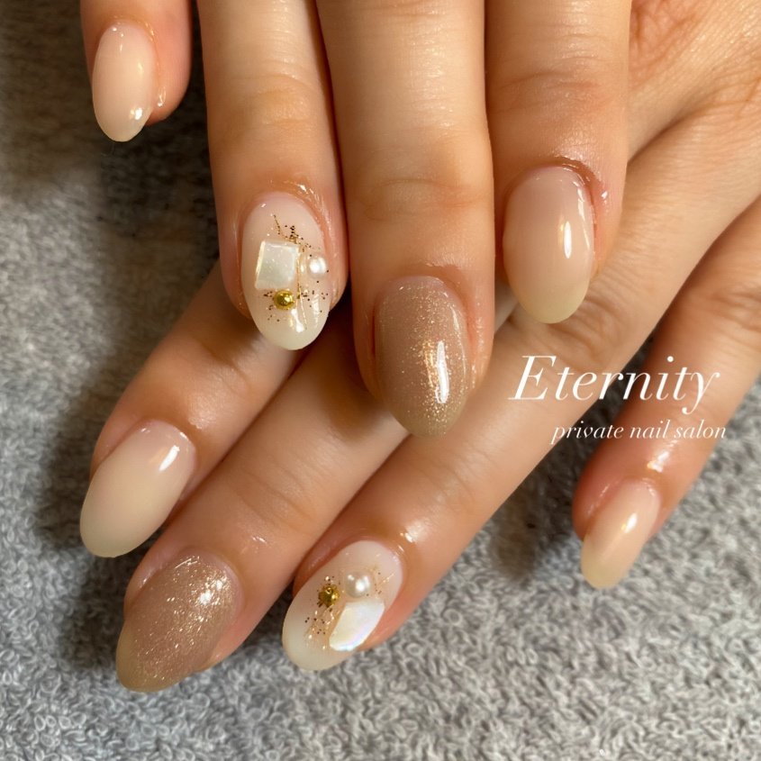 夏 秋 海 リゾート シンプル Nailsalon Eternityのネイルデザイン No ネイルブック