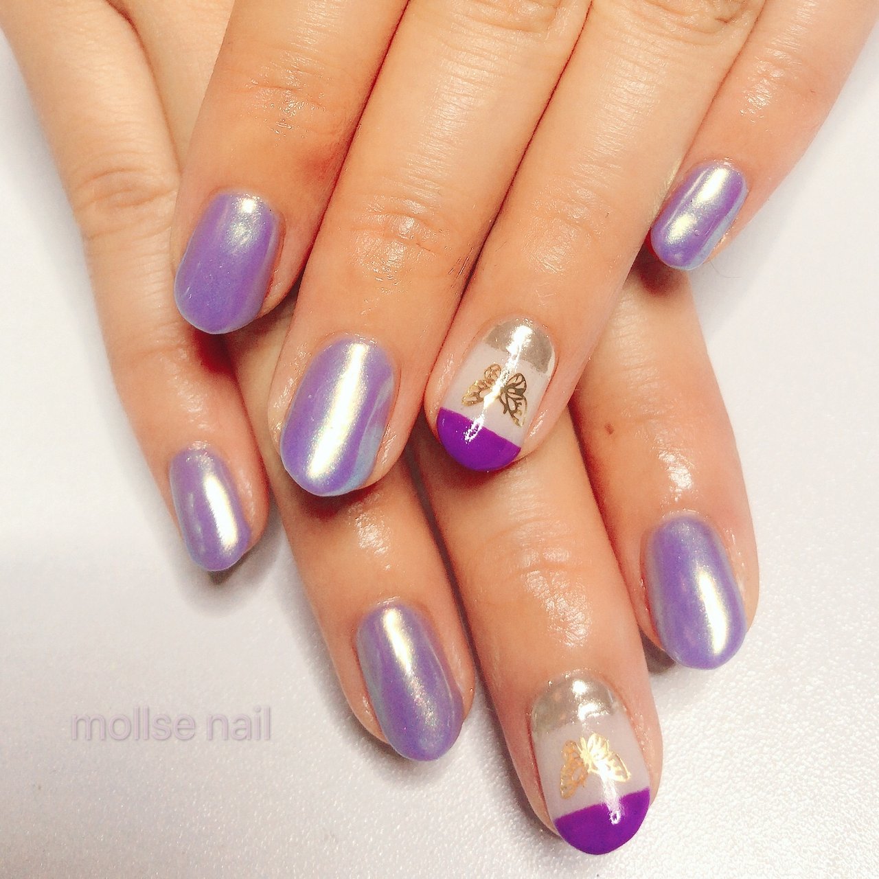 夏 リゾート ライブ ハンド ミラー Mollse Nailのネイルデザイン No ネイルブック