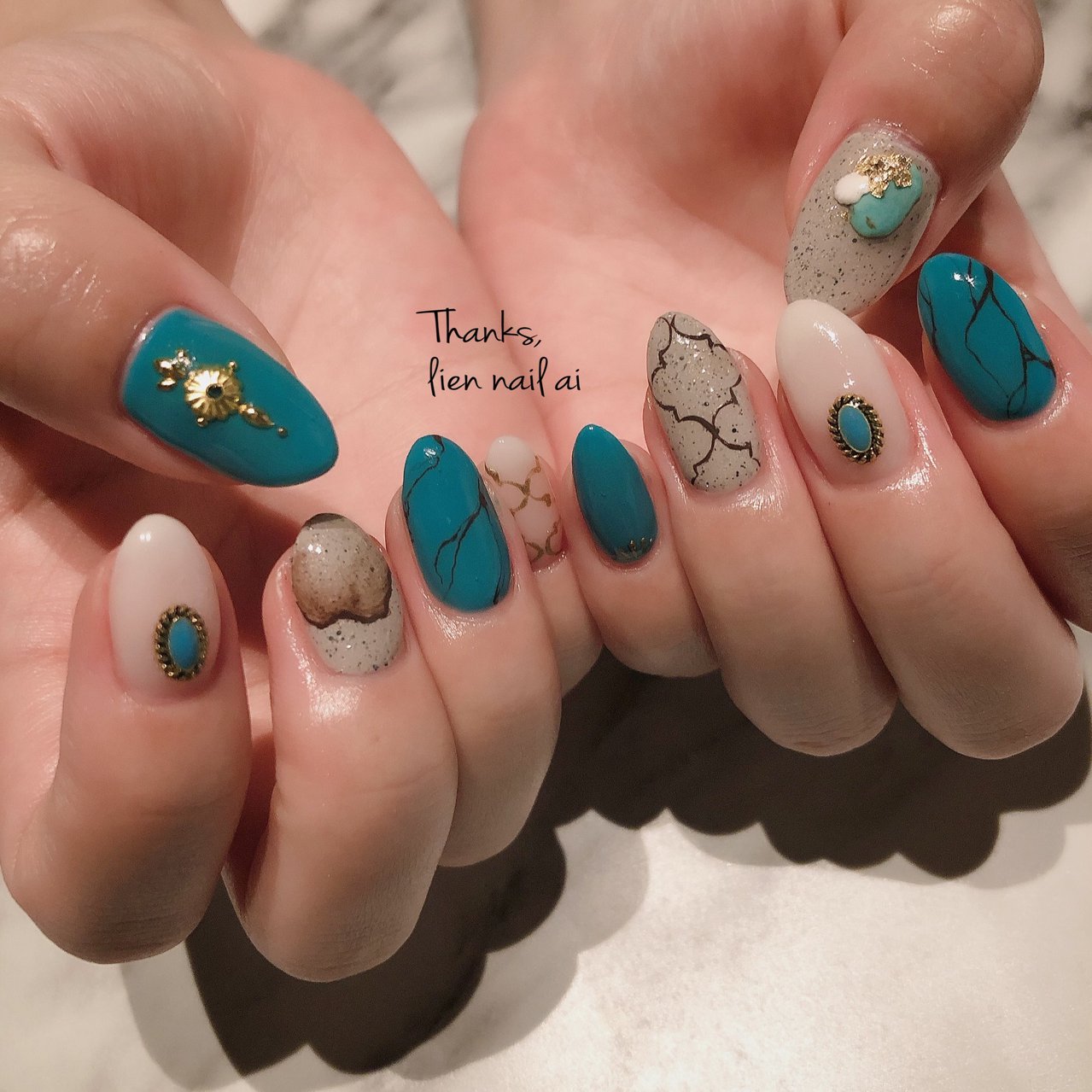 夏 ハンド エスニック ボヘミアン ホワイト I のネイルデザイン No ネイルブック