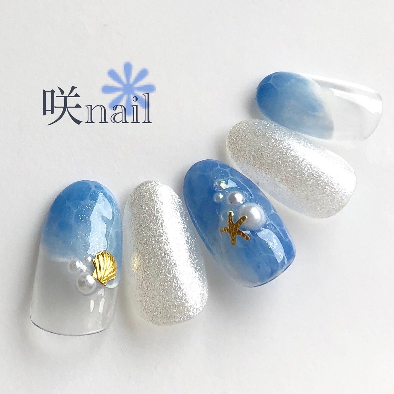 夏 海 リゾート 女子会 ハンド 咲nail サキネイル のネイルデザイン No ネイルブック