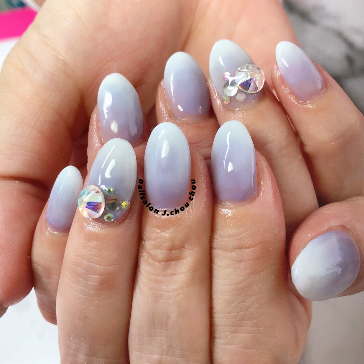 オールシーズン 梅雨 オフィス ハンド シンプル J Chou Chou Nailのネイルデザイン No ネイルブック