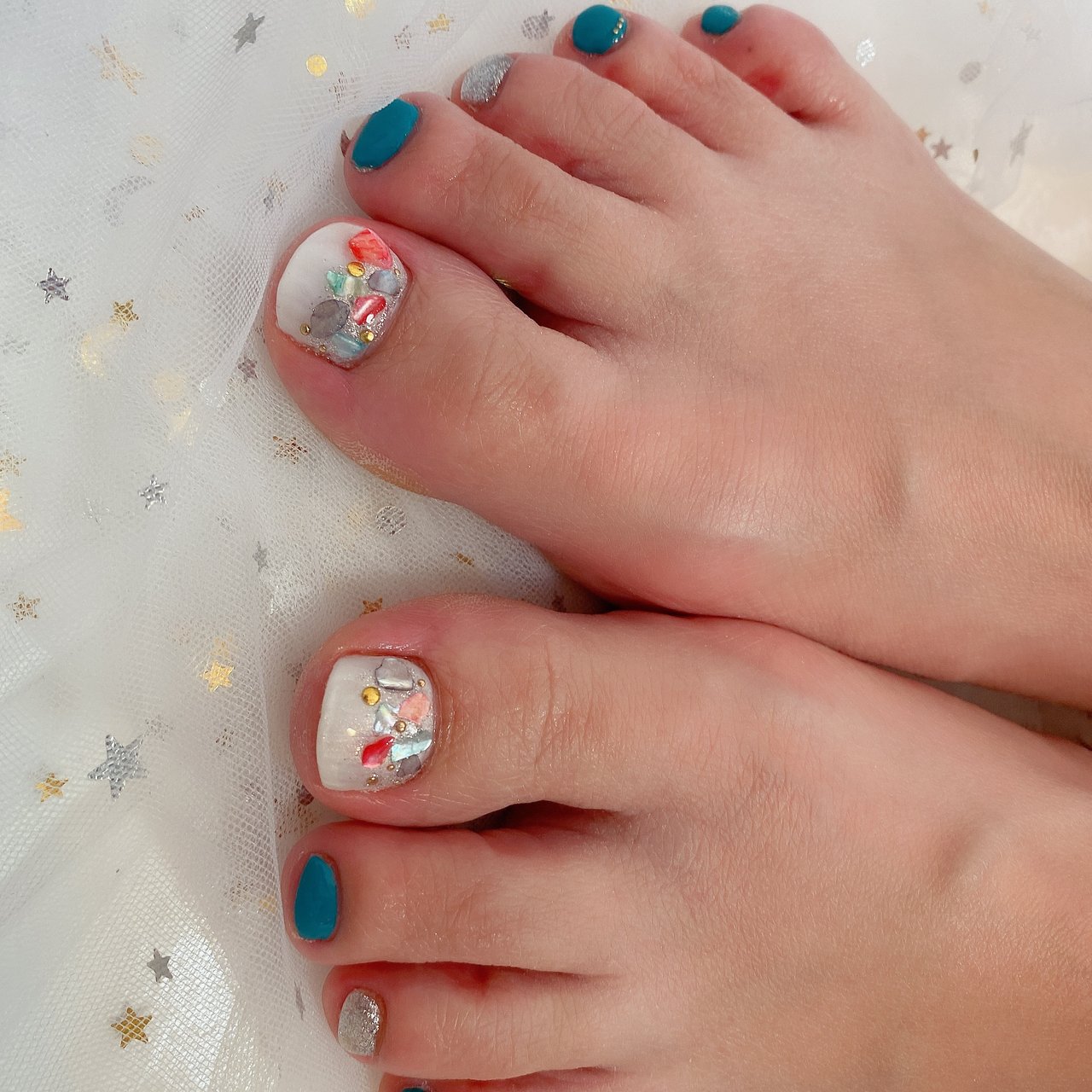 夏 リゾート 浴衣 デート フット パンダ Nail 川崎のネイルデザイン No ネイルブック