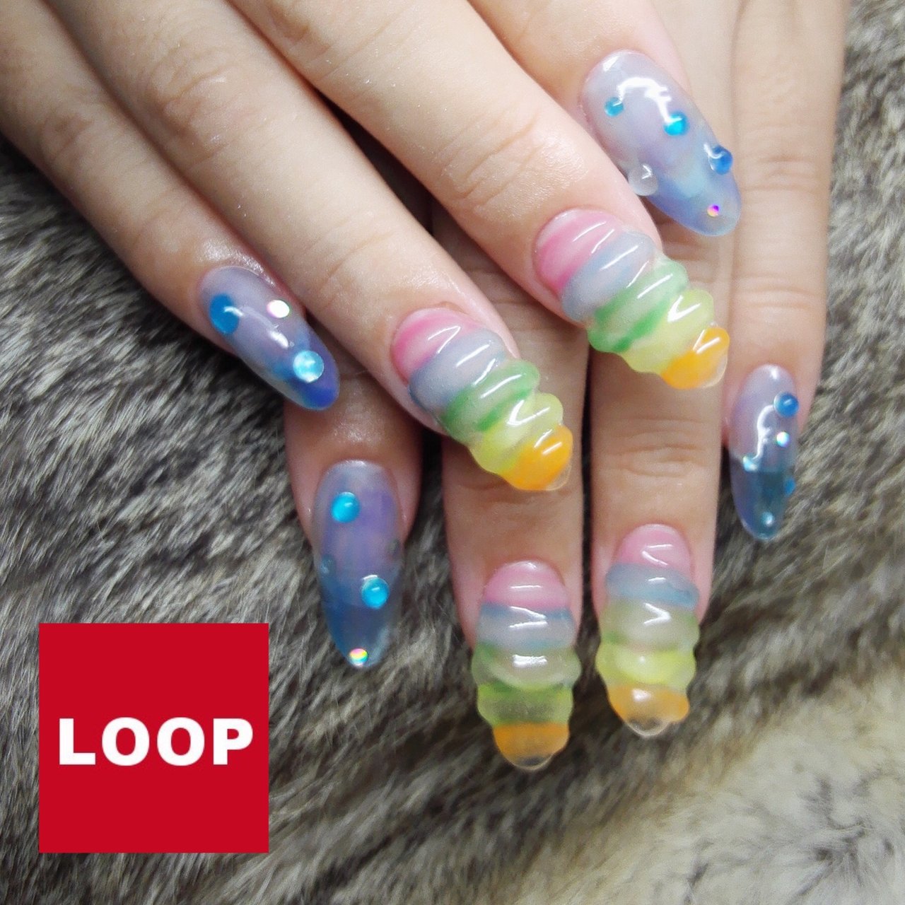 夏 梅雨 浴衣 女子会 ハンド Loopのネイルデザイン No ネイルブック