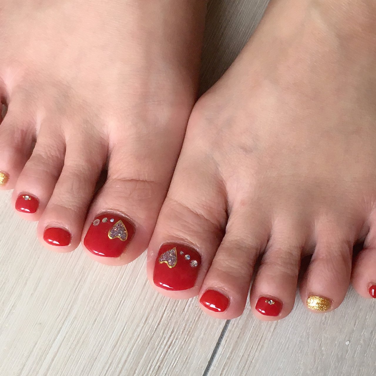 オールシーズン パーティー デート フット シンプル Manaのネイルデザイン No ネイルブック