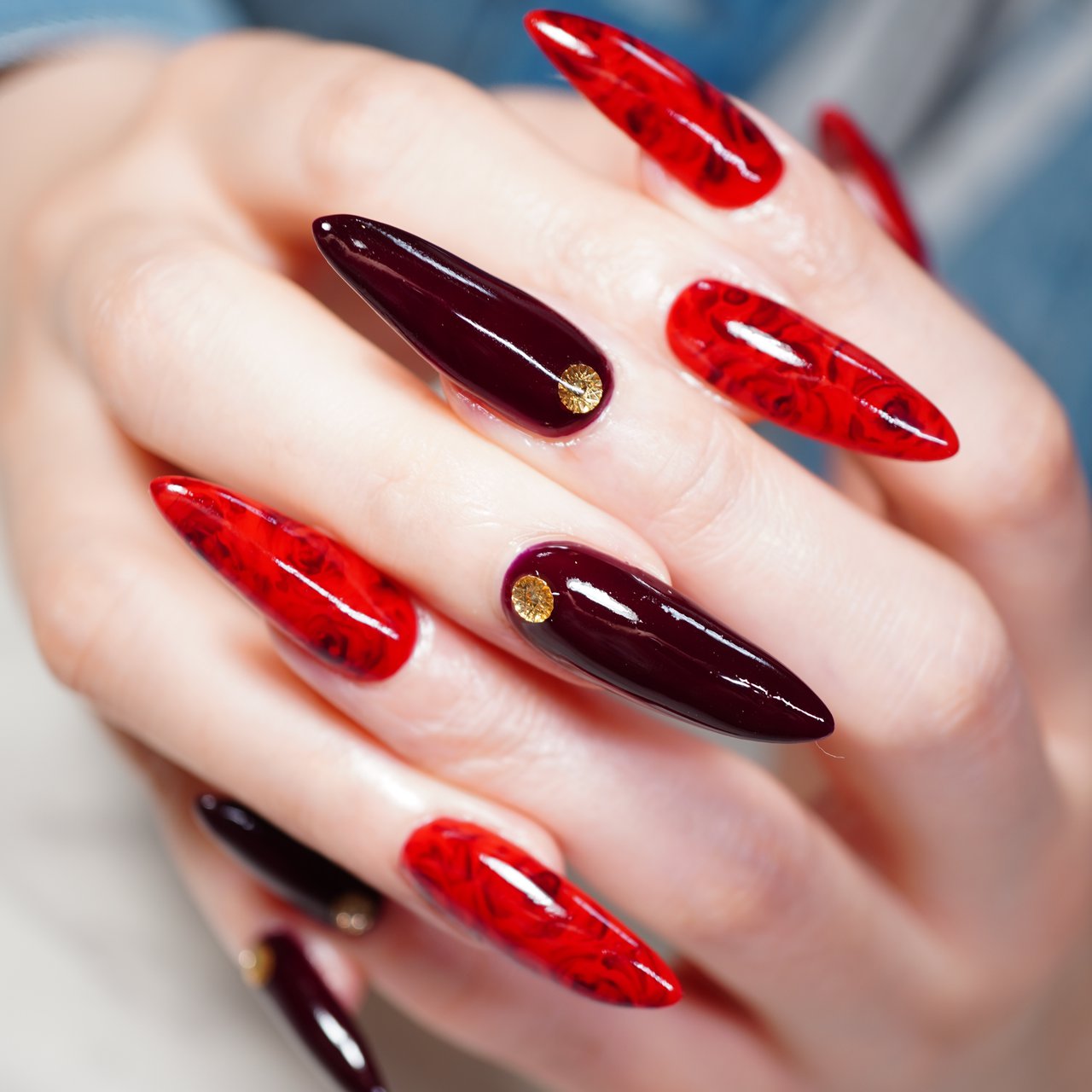 オールシーズン ハンド ワンカラー フラワー スーパーロング Kiara のネイルデザイン No ネイルブック