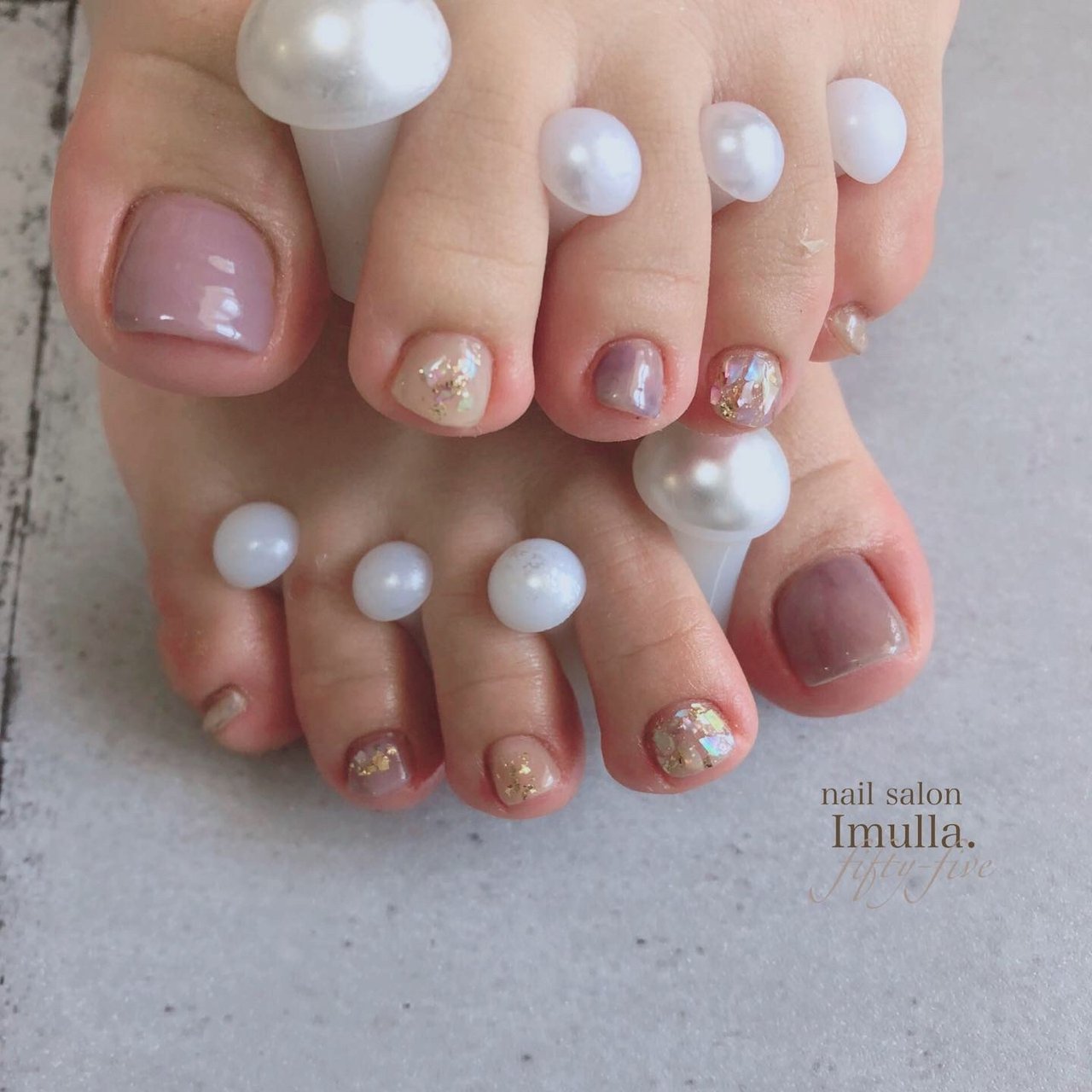 夏 海 リゾート フット シンプル Nail Salon Imulla 55のネイルデザイン No ネイルブック