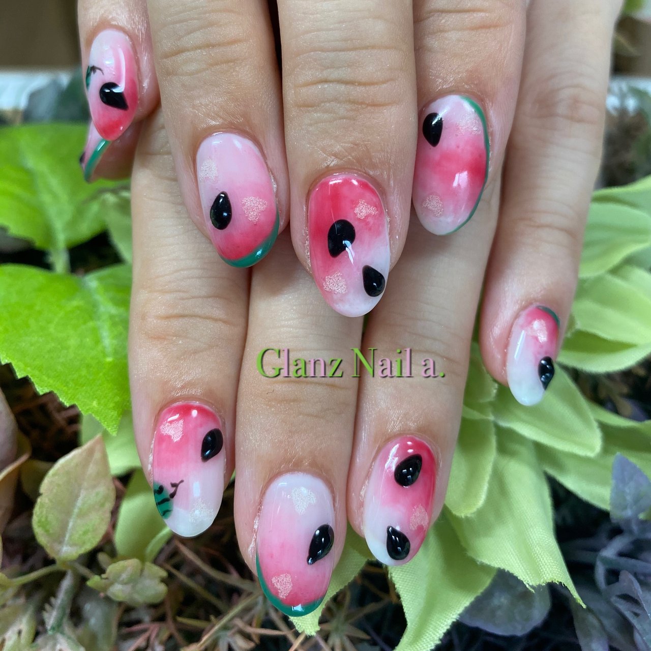 夏 旅行 海 ハンド ワンカラー Glanz Nail A グランツネイルエー のネイルデザイン No ネイルブック