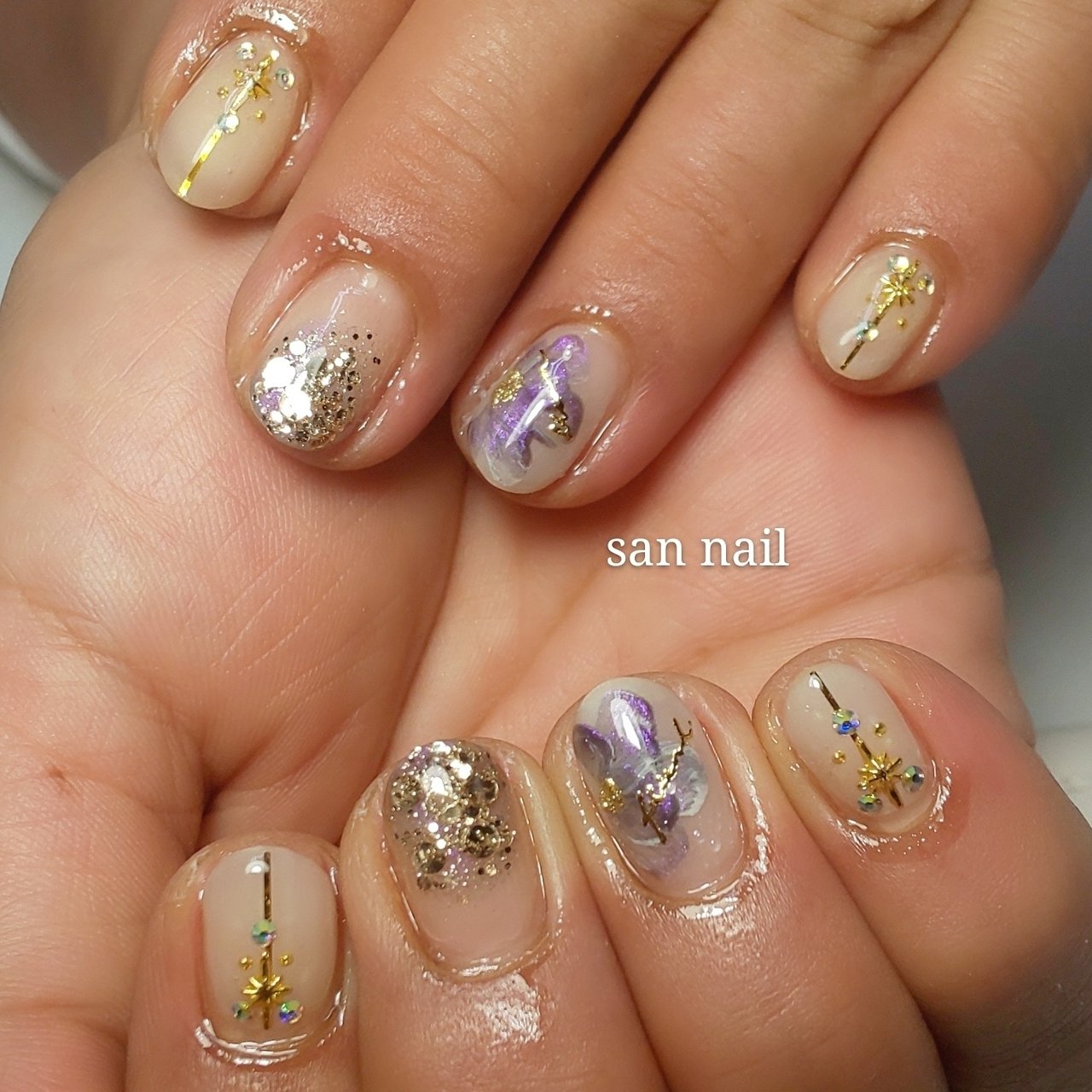 オールシーズン オフィス デート 女子会 ハンド San Nailのネイルデザイン No ネイルブック