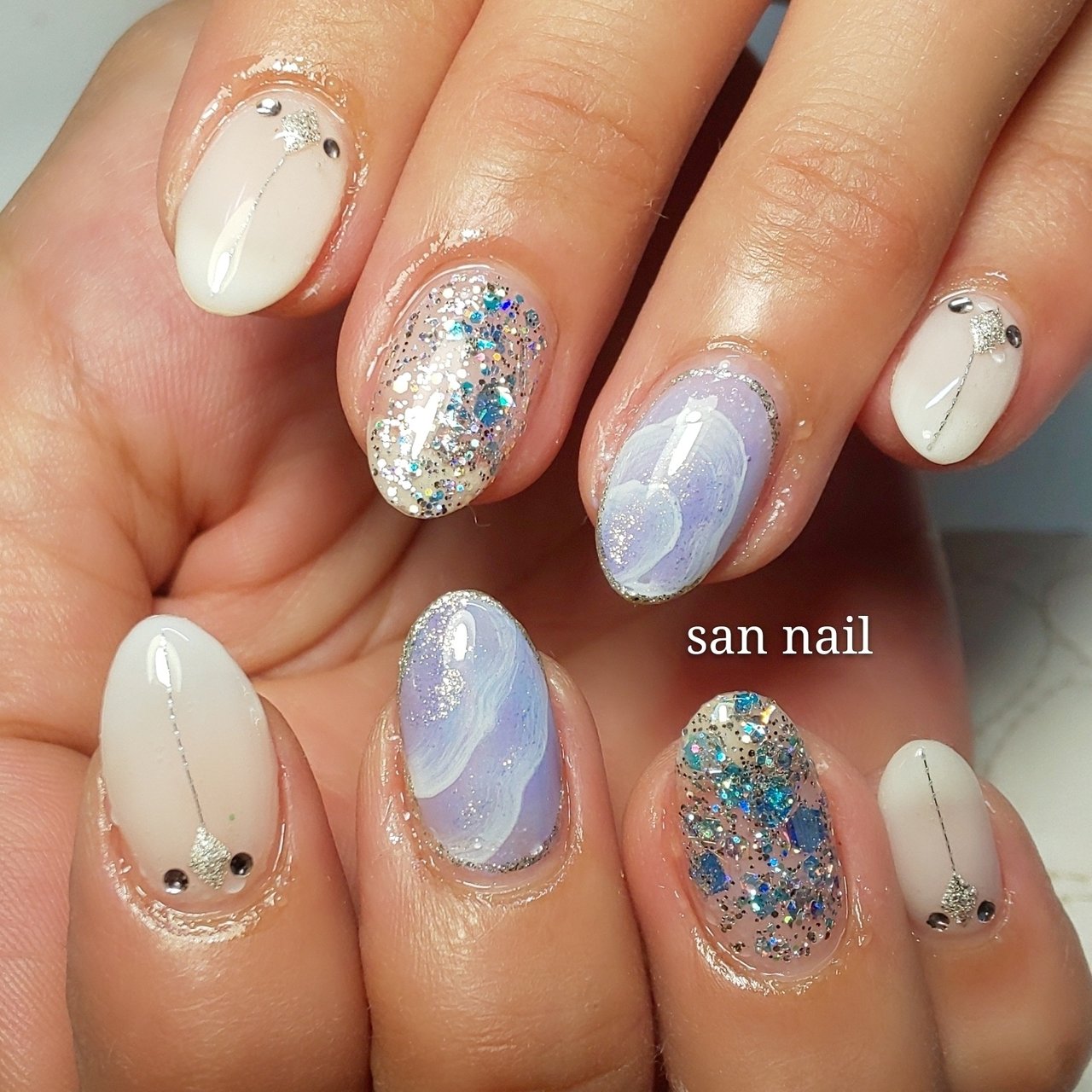 オールシーズン オフィス デート 女子会 ハンド San Nailのネイルデザイン No ネイルブック