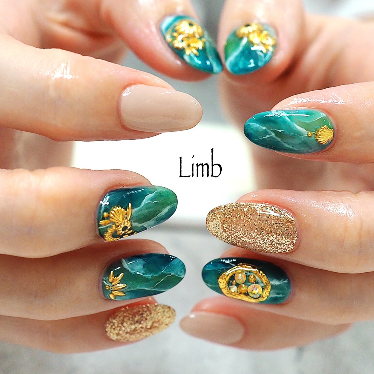 夏 海 リゾート デート ハンド Nail Salon Limb リム のネイルデザイン No ネイルブック