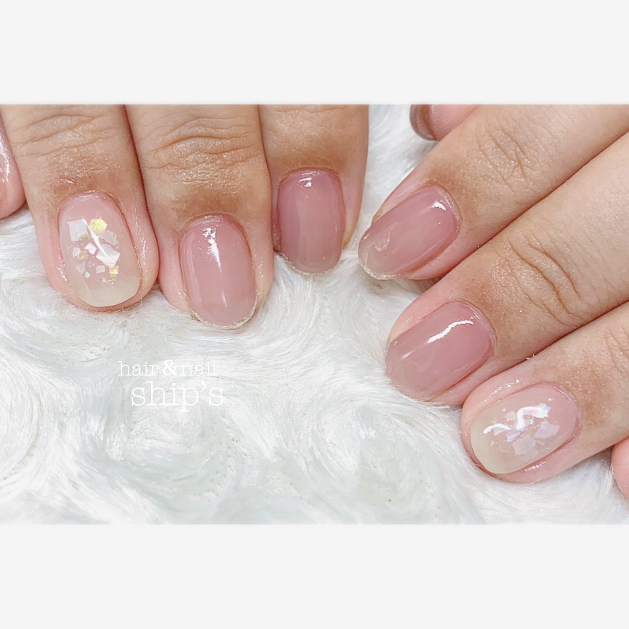 オフィス ハンド シンプル ワンカラー シェル Ship S のネイルデザイン No ネイルブック