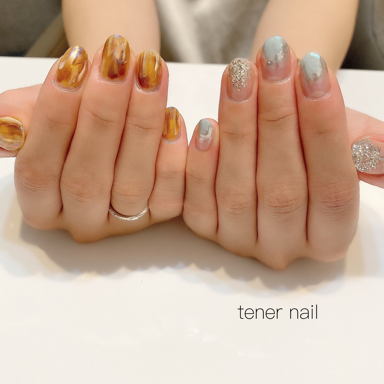 夏 旅行 海 オフィス ハンド テネルネイル Tener Nailのネイルデザイン No ネイルブック