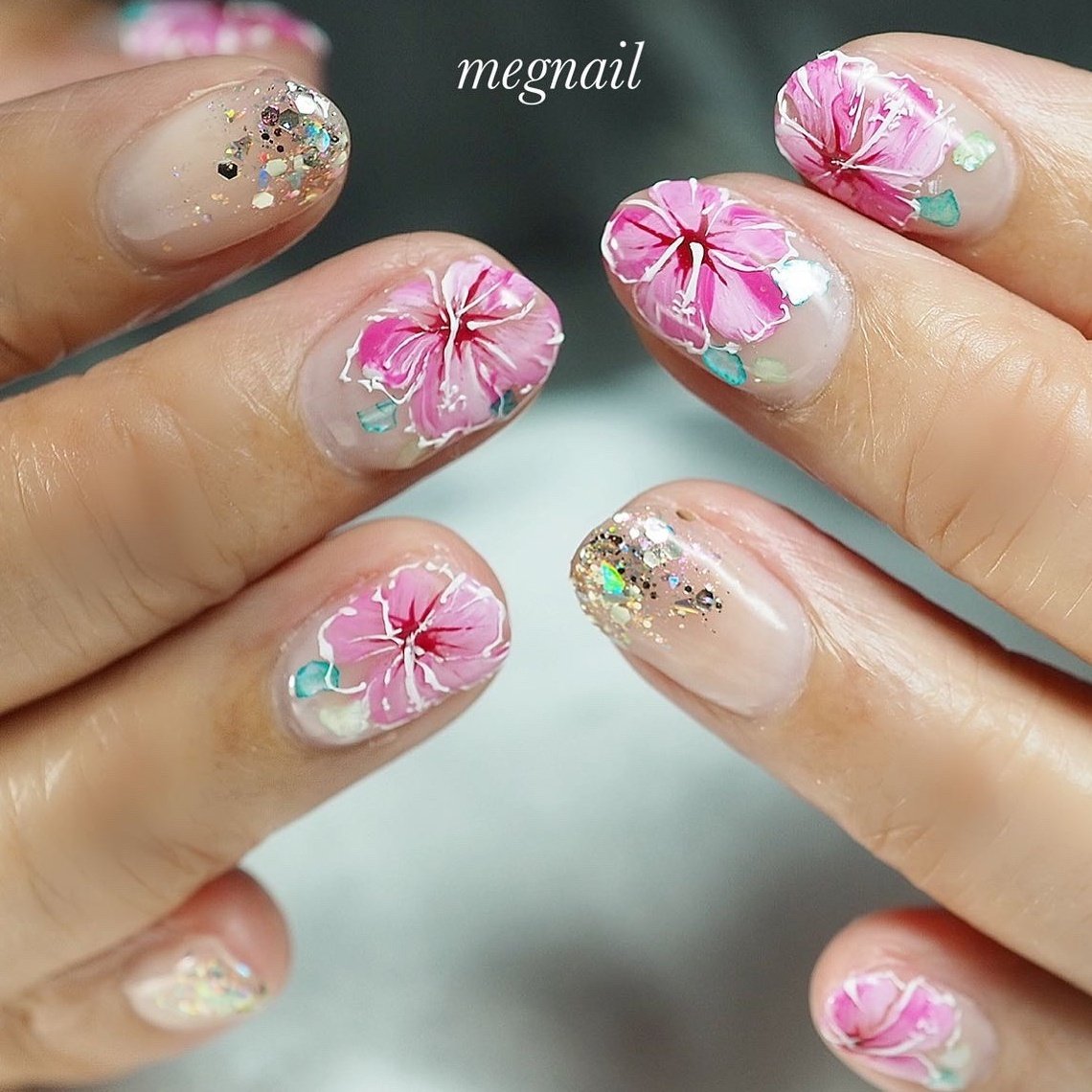 夏 旅行 海 リゾート ハンド Megnailのネイルデザイン No ネイルブック
