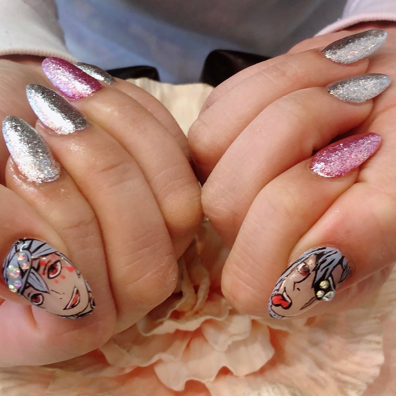 オールシーズン ハンド ワンカラー 痛ネイル キャラクター Nail Salon Sakuraのネイルデザイン No ネイルブック