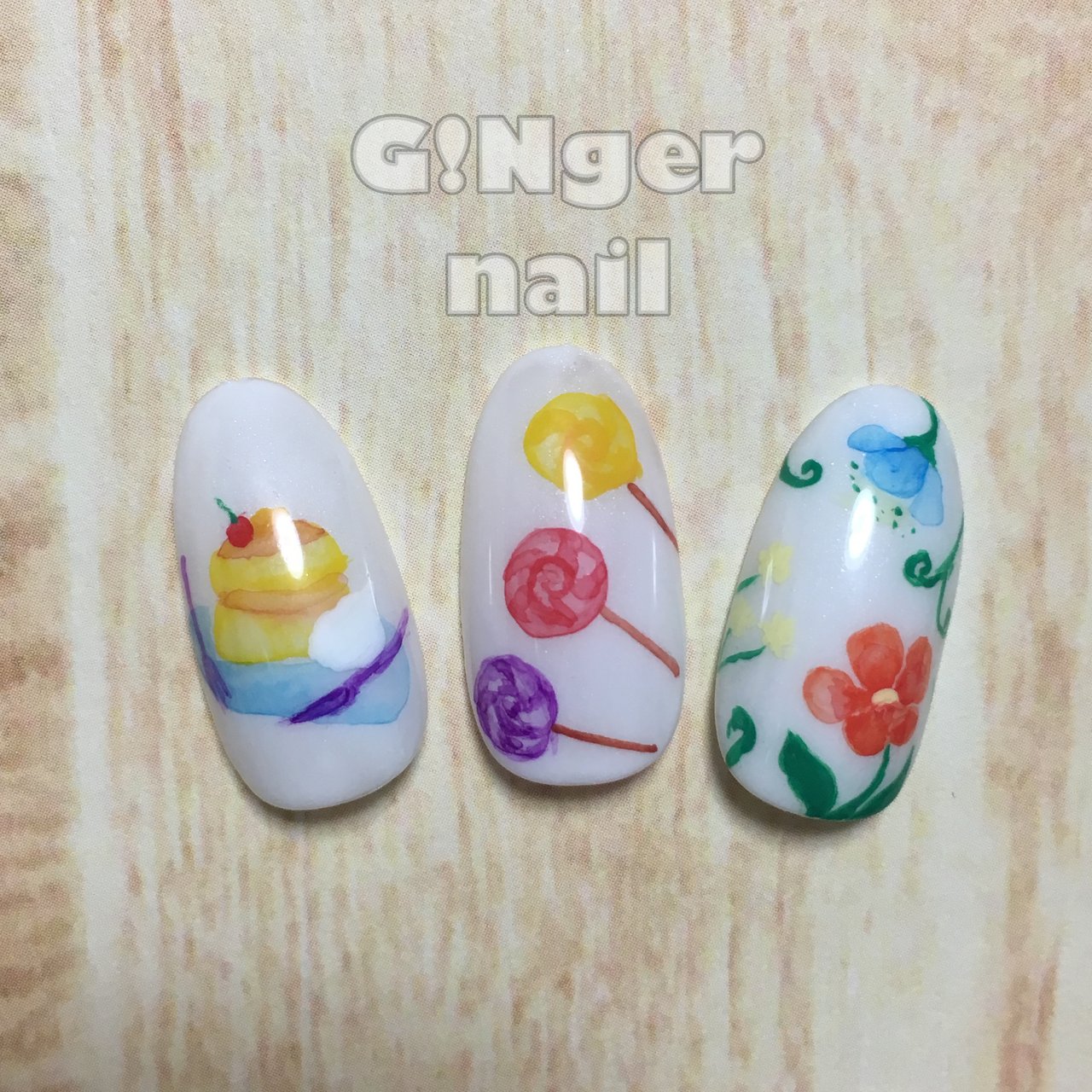 春 夏 オールシーズン 女子会 ハンド Ginger Nail 代々木 ジンジャーネイルのネイルデザイン No 541 ネイルブック