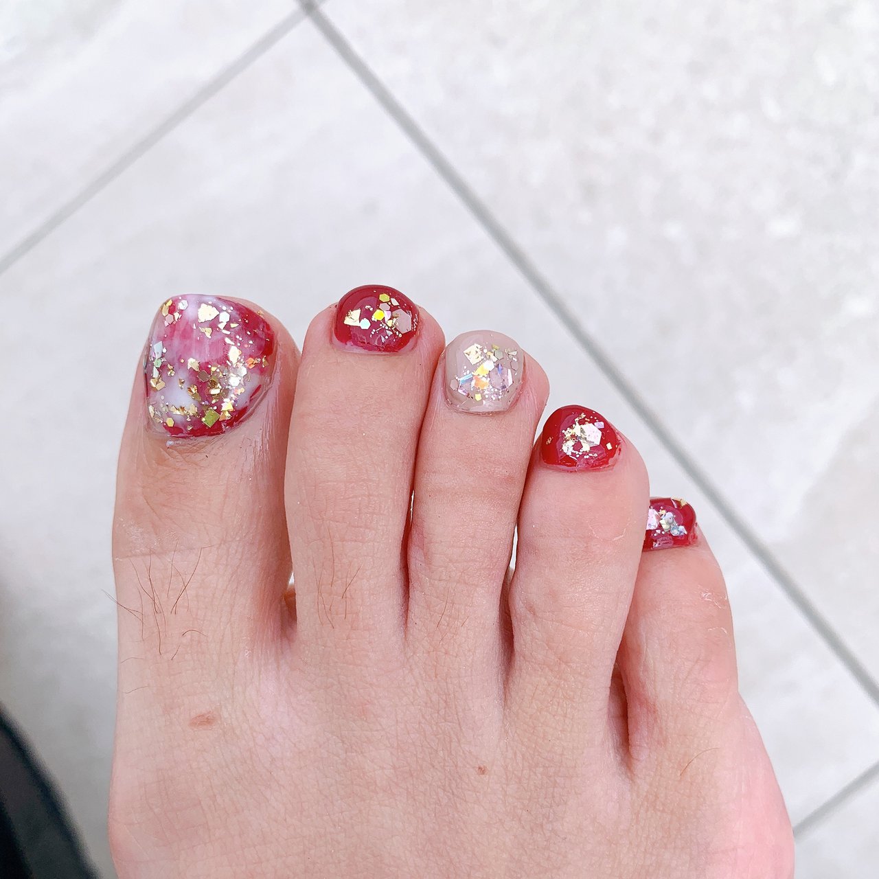 夏 海 デート 女子会 フット Naodaisyのネイルデザイン No ネイルブック