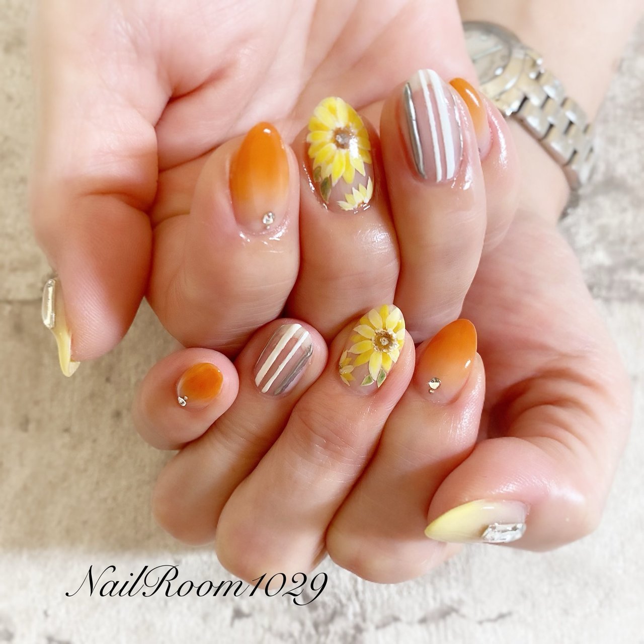 夏 旅行 リゾート 浴衣 ハンド Nailroom1029のネイルデザイン No ネイルブック