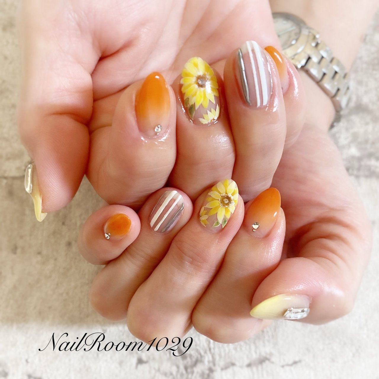 夏/旅行/リゾート/浴衣/ハンド - NailRoom1029のネイルデザイン[No