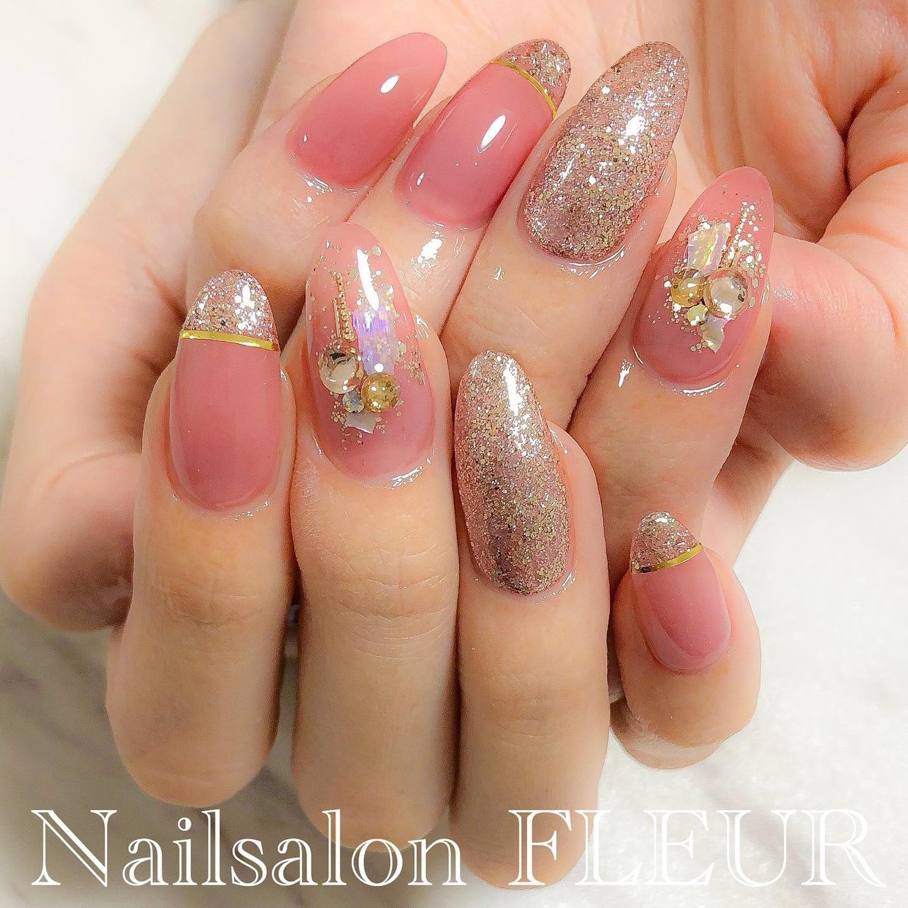 オールシーズン パーティー デート 女子会 ハンド Nailsalon Fleurのネイルデザイン No ネイルブック