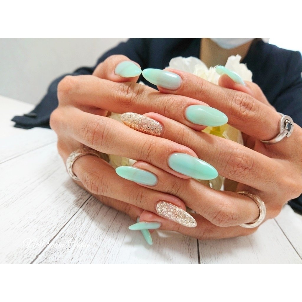 夏 オールシーズン 旅行 海 ハンド 福岡粕屋 Nail Room Grainのネイルデザイン No ネイルブック