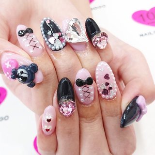 レトルトくまネイルのネイルデザイン｜ネイルブック