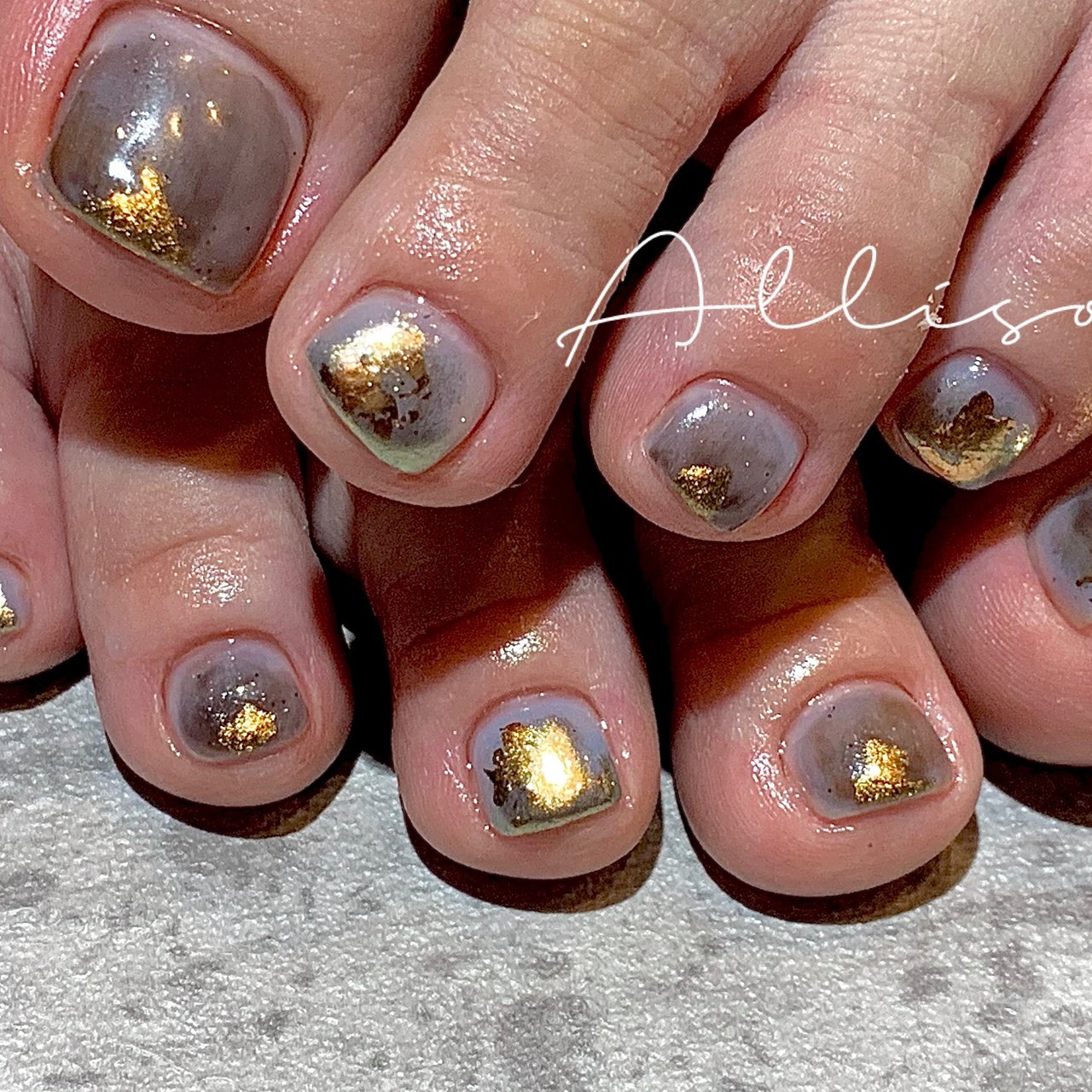 夏 秋 オールシーズン 海 フット Allison Nail アリソンネイルのネイルデザイン No ネイルブック