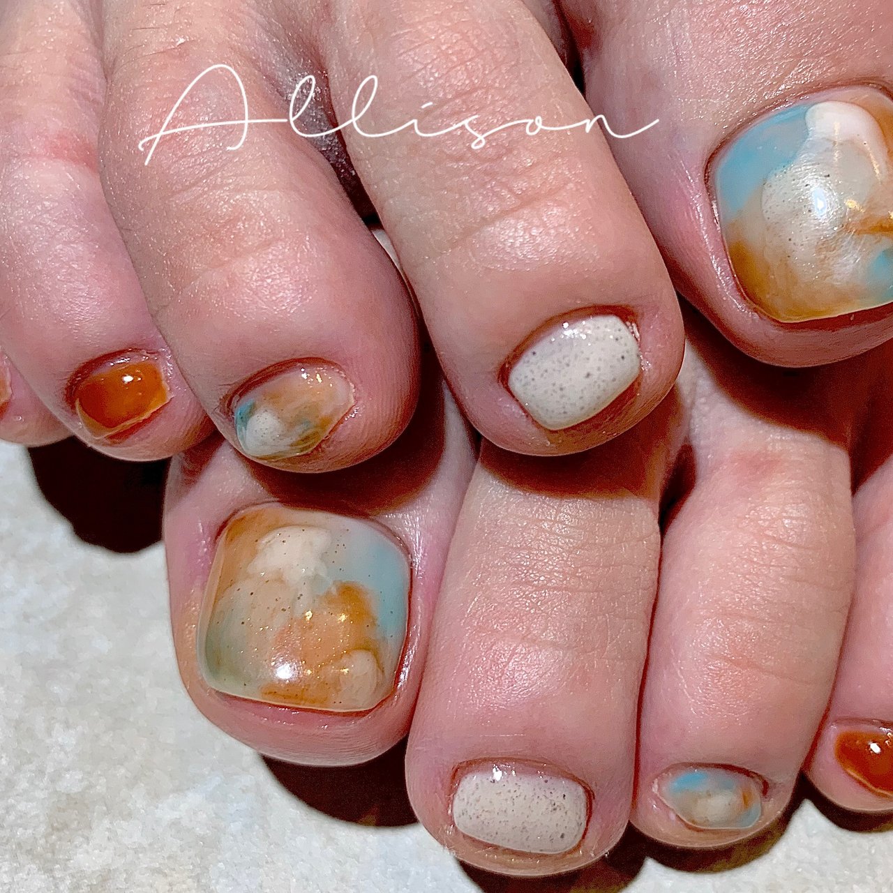 夏 海 リゾート パーティー フット Allison Nail アリソンネイルのネイルデザイン No ネイルブック