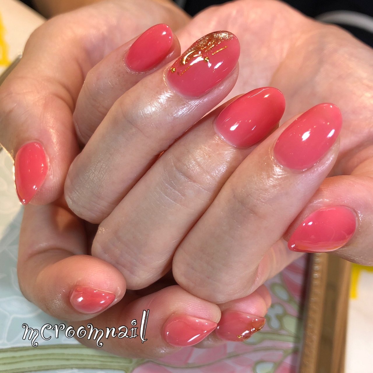 夏 オールシーズン ハンド ワンカラー ミラー Mcroomnailのネイルデザイン No ネイルブック