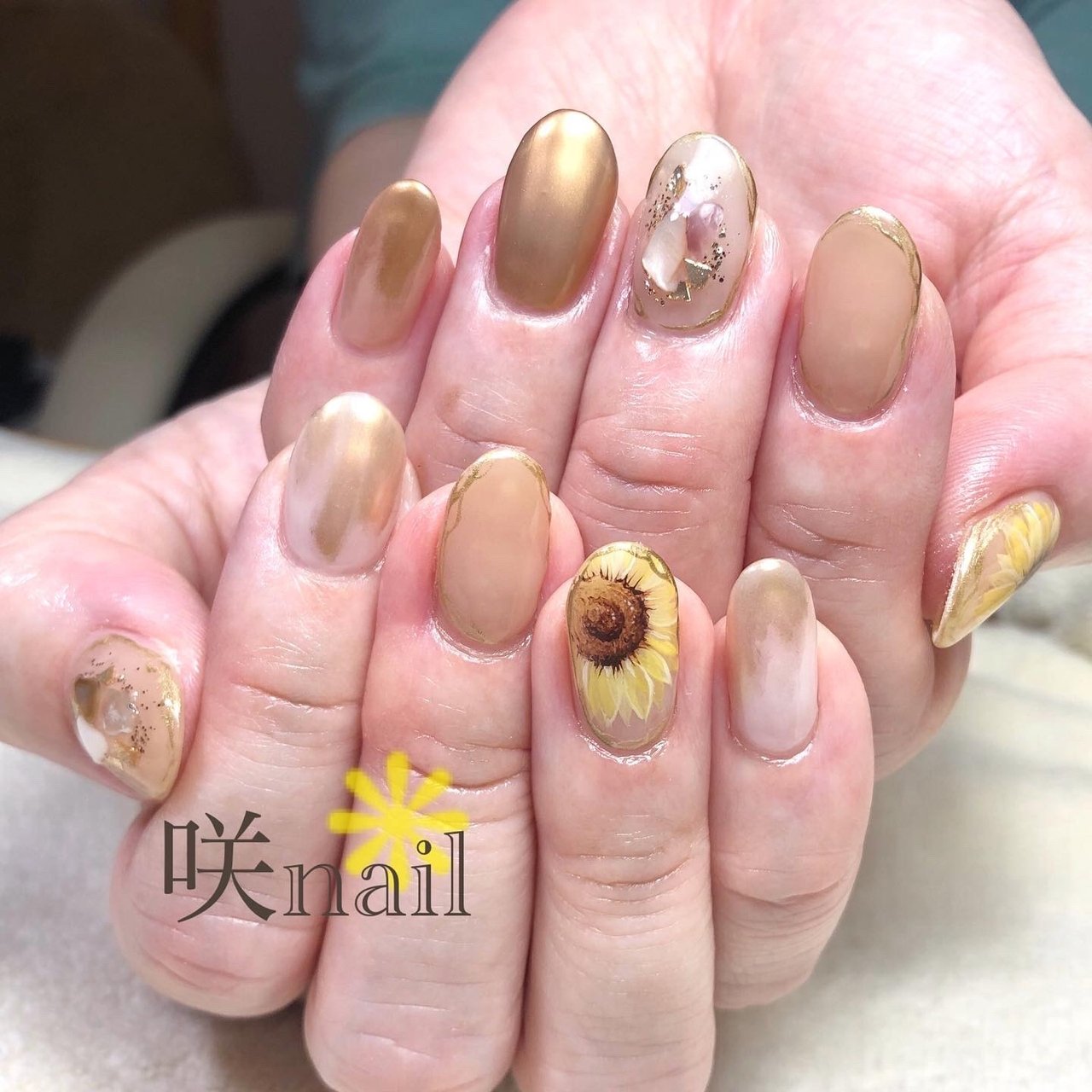 夏 リゾート オフィス デート ハンド 咲nail サキネイル のネイルデザイン No ネイルブック